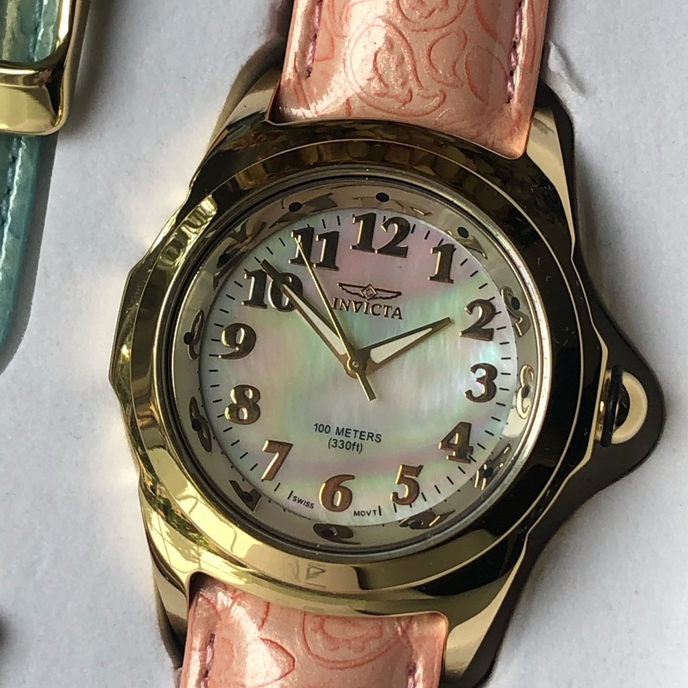 Invicta Womens Baby Diver Lupah Floral Pastel watch set.